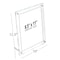 Azar Displays Beveled Edge L-Frame Acrylic Sign Holder 8.5"W X 11"H, PK2 252952 - alternate 2